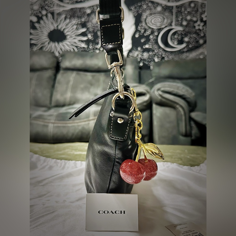 Vintage Coach soho Black Leather Shoulder Bag Crossbody purse - Picture 11 of 17